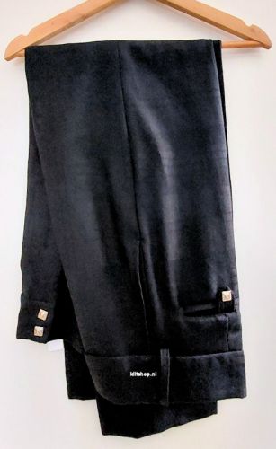 Tartan Trouser, Zwart 40L